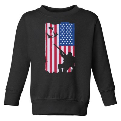 USA Hunting Flag Toddler Sweatshirt