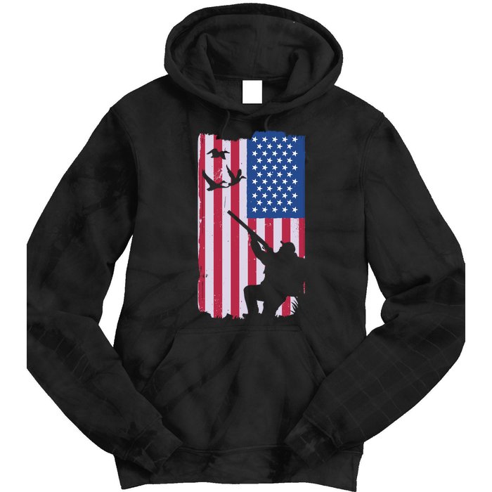 USA Hunting Flag Tie Dye Hoodie