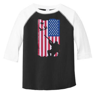 USA Hunting Flag Toddler Fine Jersey T-Shirt