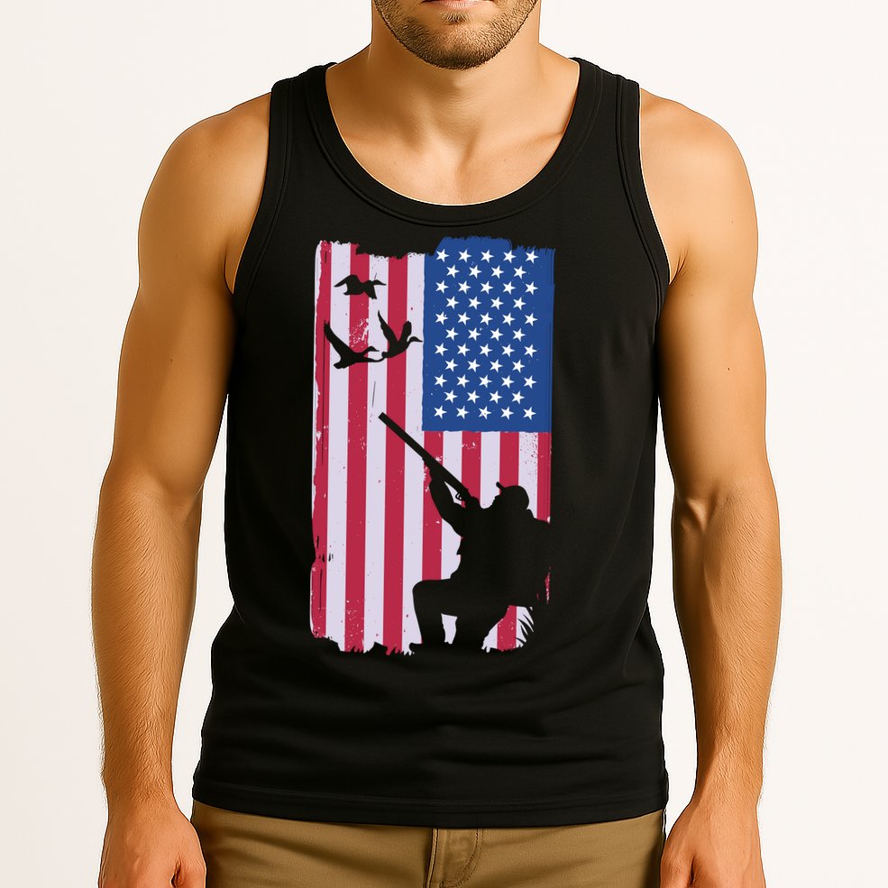 USA Hunting Flag Tank Top