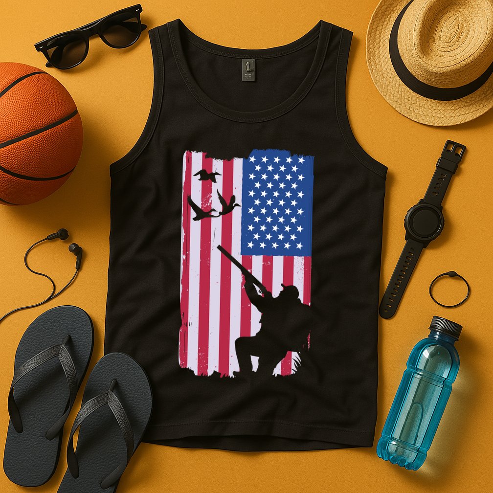 USA Hunting Flag Tank Top