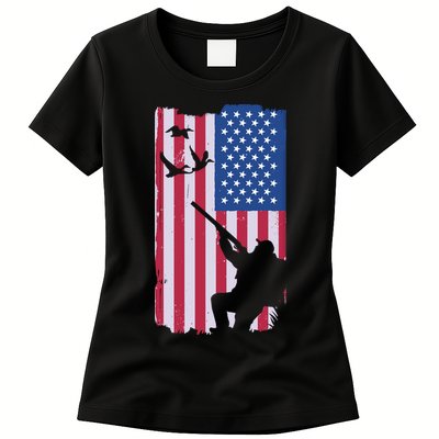 USA Hunting Flag Womens T-Shirt