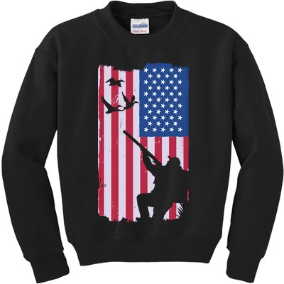 USA Hunting Flag Kids Sweatshirt