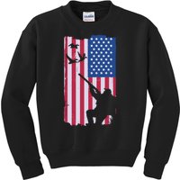 USA Hunting Flag Kids Sweatshirt