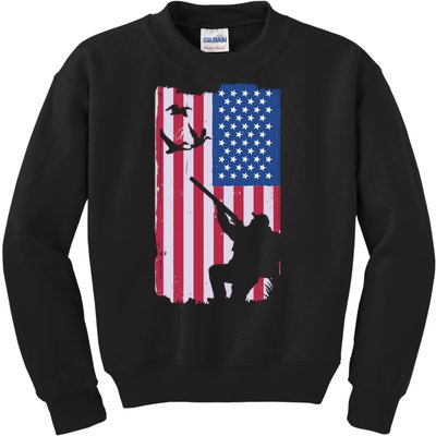 USA Hunting Flag Kids Sweatshirt