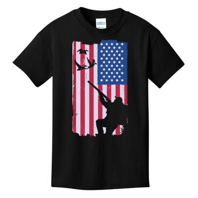 USA Hunting Flag Kids T-Shirt