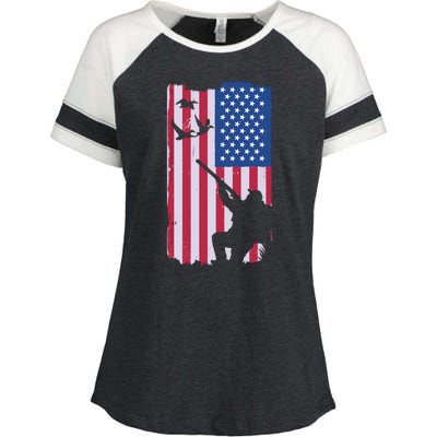 USA Hunting Flag Enza Ladies Jersey Colorblock Tee