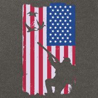 USA Hunting Flag Cotton Canvas Backpack