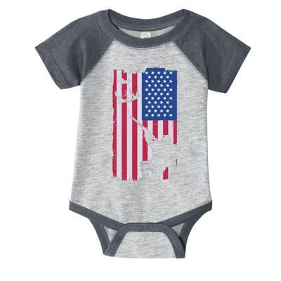 USA Hunting Flag Infant Baby Jersey Bodysuit