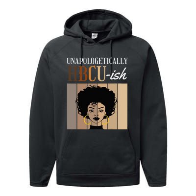 Unapologetically HBCUish Graduate Alumni Student Performance Fleece Hoodie