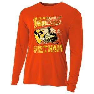 Uh1 Huey Helicopter 1st Cavalry Division Vietnam Veteran Cooling Performance Long Sleeve Crew