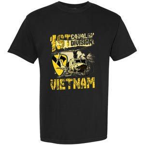 Uh1 Huey Helicopter 1st Cavalry Division Vietnam Veteran Garment-Dyed Heavyweight T-Shirt