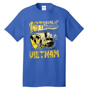 Uh1 Huey Helicopter 1st Cavalry Division Vietnam Veteran Tall T-Shirt