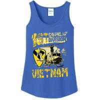 Uh1 Huey Helicopter 1st Cavalry Division Vietnam Veteran Ladies Essential Tank