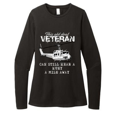 Uh1 Huey Helicopter Army Aviationveteran Womens CVC Long Sleeve Shirt