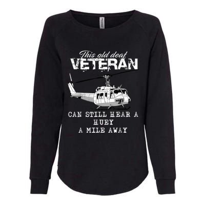 Uh1 Huey Helicopter Army Aviationveteran Womens California Wash Sweatshirt