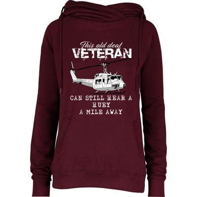 Uh1 Huey Helicopter Army Aviationveteran Womens Funnel Neck Pullover Hood