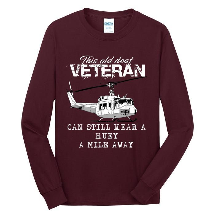 Uh1 Huey Helicopter Army Aviationveteran Tall Long Sleeve T-Shirt