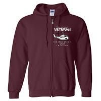 Uh1 Huey Helicopter Army Aviationveteran Full Zip Hoodie