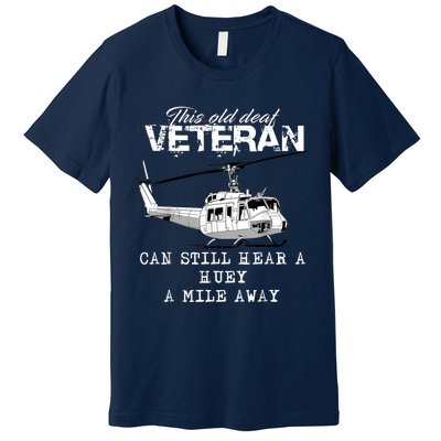 Uh1 Huey Helicopter Army Aviationveteran Premium T-Shirt