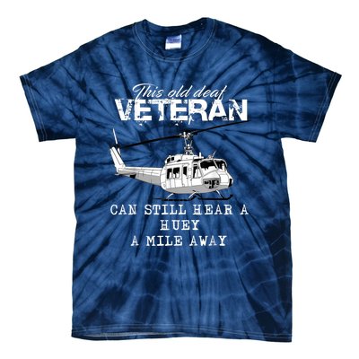 Uh1 Huey Helicopter Army Aviationveteran Tie-Dye T-Shirt