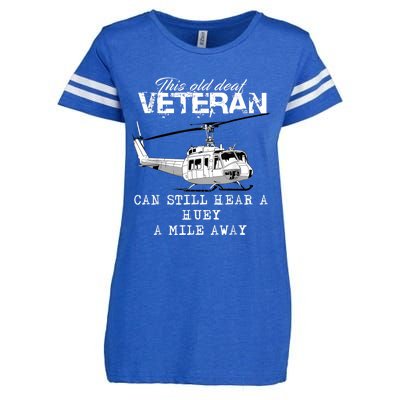 Uh1 Huey Helicopter Army Aviationveteran Enza Ladies Jersey Football T-Shirt