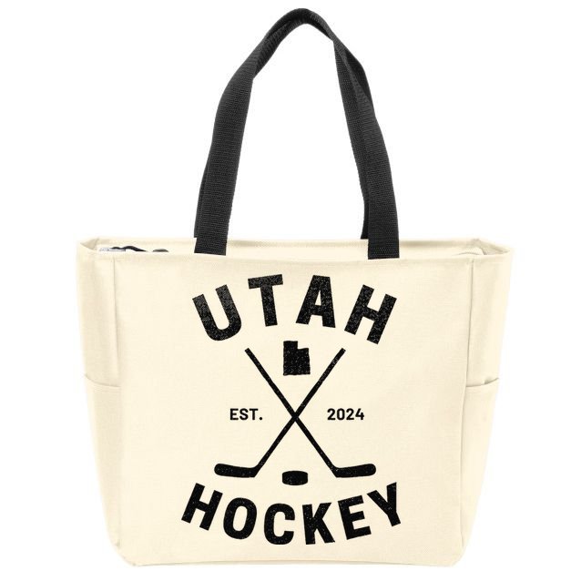 Utah Hockey Hockey In Utah Zip Tote Bag