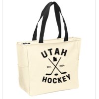 Utah Hockey Hockey In Utah Zip Tote Bag
