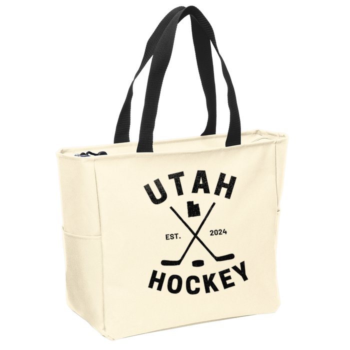 Utah Hockey Hockey In Utah Zip Tote Bag