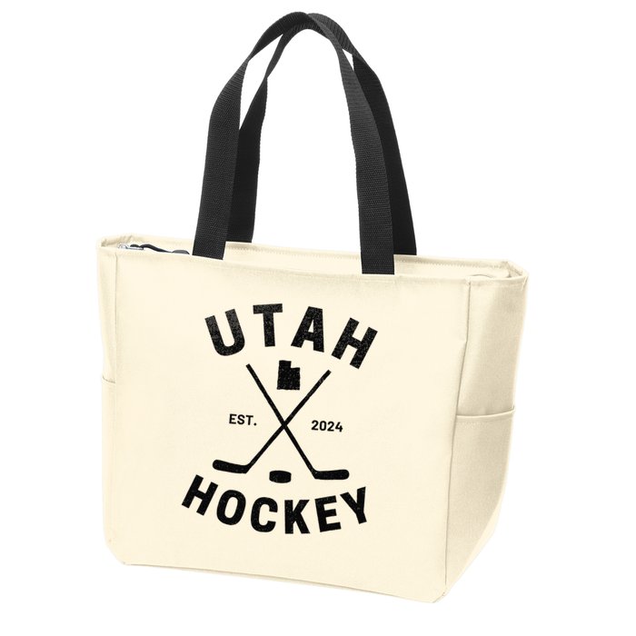 Utah Hockey Hockey In Utah Zip Tote Bag