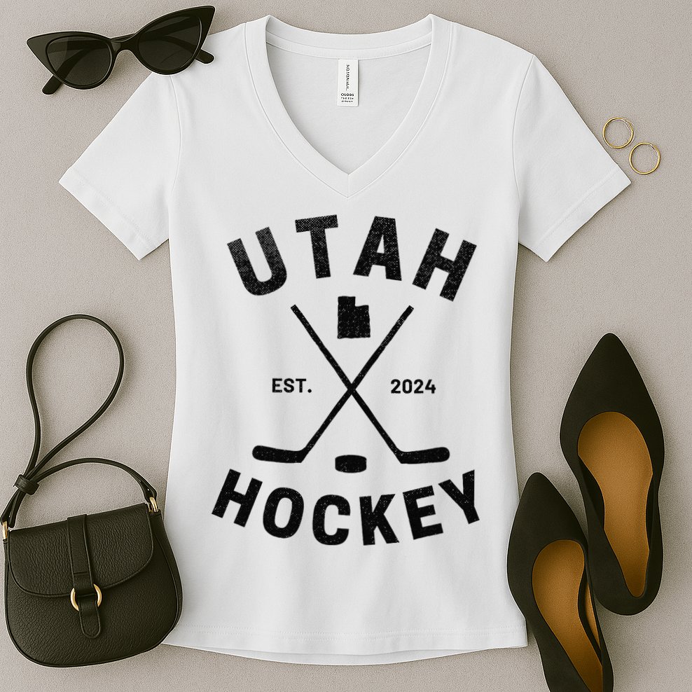 Utah Hockey Hockey In Utah Women's V-Neck T-Shirt