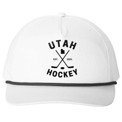 Utah Hockey Hockey In Utah Snapback Five-Panel Rope Hat