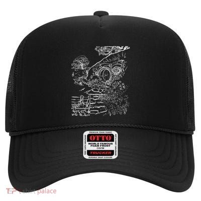 Underground Home In New Zealand High Crown Mesh Back Trucker Hat
