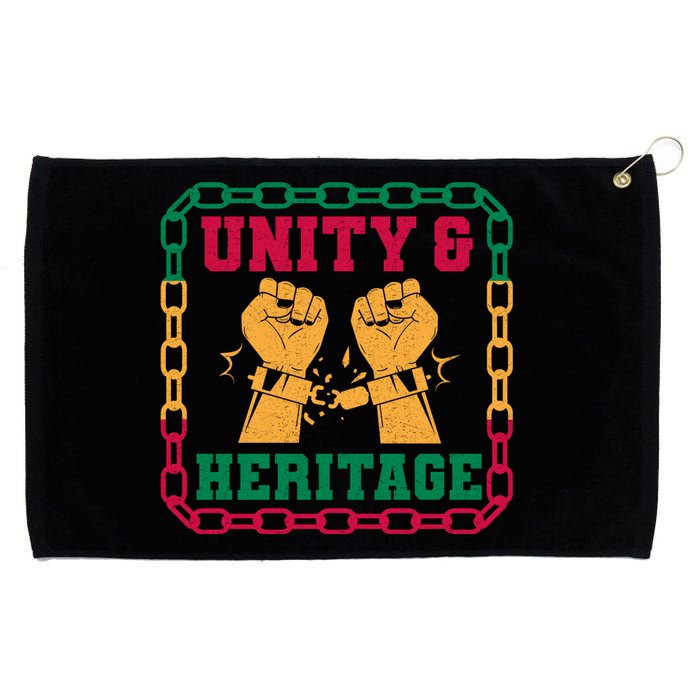 Unity & Heritage Juneteenth Graphic Grommeted Golf Towel