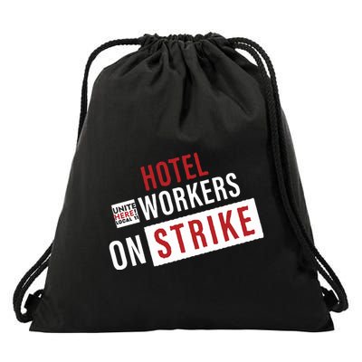 Unite Here Local 11 Hotel Workers On Strike Drawstring Bag