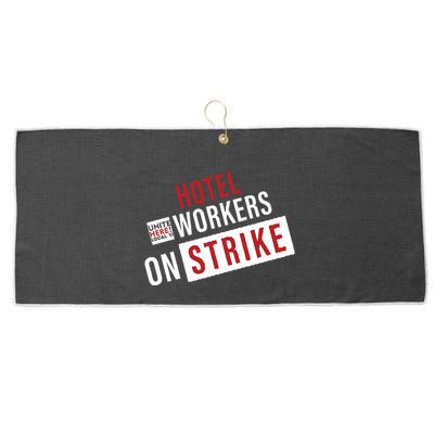 Unite Here Local 11 Hotel Workers On Strike Large Microfiber Waffle Golf Towel