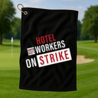 Unite Here Local 11 Hotel Workers On Strike Golf Towel