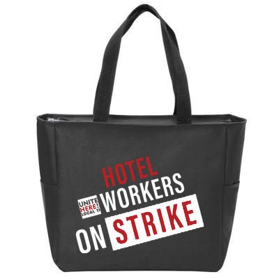 Unite Here Local 11 Hotel Workers On Strike Zip Tote Bag