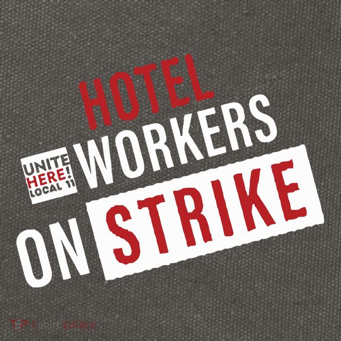 Unite Here Local 11 Hotel Workers On Strike Cotton Canvas Backpack