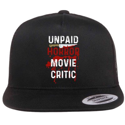 Unpaid Horror Movie Critic Serial Killer True Crime Lover Flatbill Hat