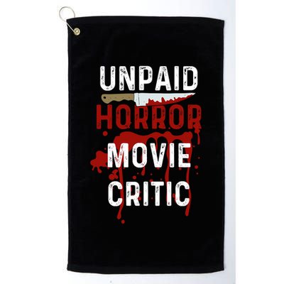 Unpaid Horror Movie Critic Serial Killer True Crime Lover Golf Towel