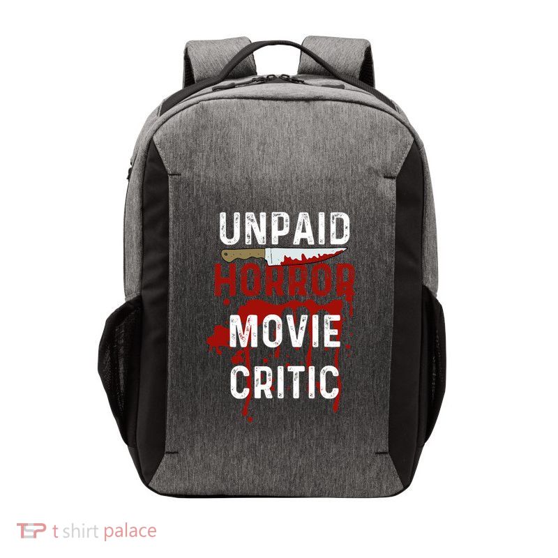 Unpaid Horror Movie Critic Serial Killer True Crime Lover Vector Backpack