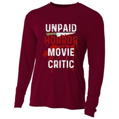 Unpaid Horror Movie Critic Serial Killer True Crime Lover Cooling Performance Long Sleeve Crew
