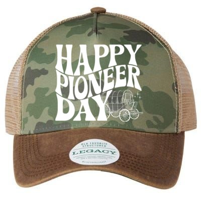 Utah Happy Pioneer Day Groovy Gift Legacy Tie Dye Trucker Hat