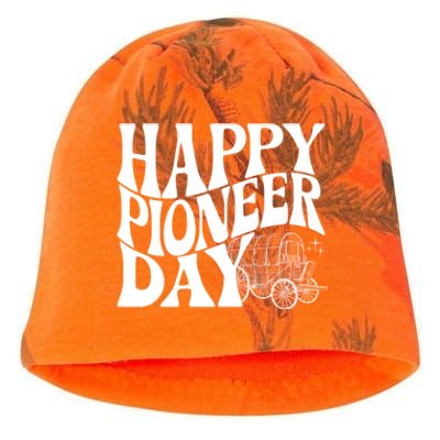 Utah Happy Pioneer Day Groovy Gift Kati - Camo Knit Beanie