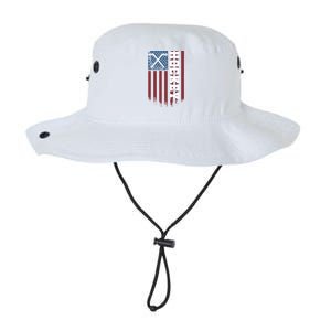 Us Hockey Player American Flag Hockey Sticks Ice Hockey Great Gift Legacy Cool Fit Booney Bucket Hat