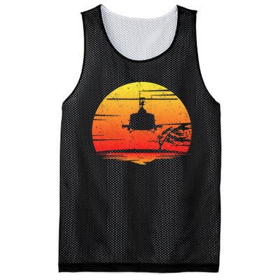 Uh1 Huey Retro Helicopter Vintage Style Vietnam Chopper Mesh Reversible Basketball Jersey Tank