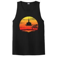 Uh1 Huey Retro Helicopter Vintage Style Vietnam Chopper PosiCharge Competitor Tank