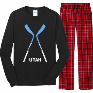 Utah Hockey Sticks Long Sleeve Pajama Set