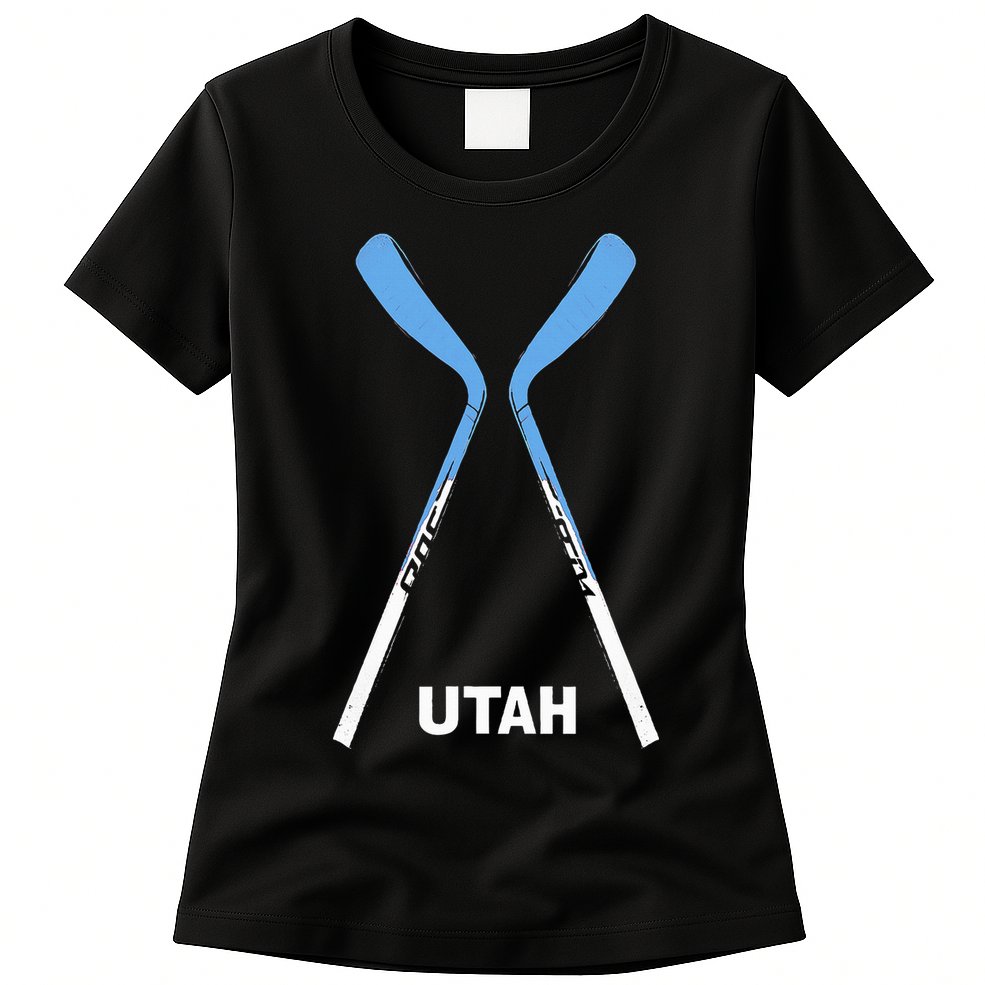 Utah Hockey Sticks Womens T-Shirt